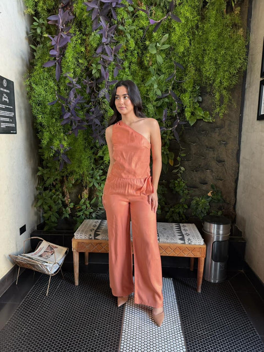 Conjunto Satinado - Naranja