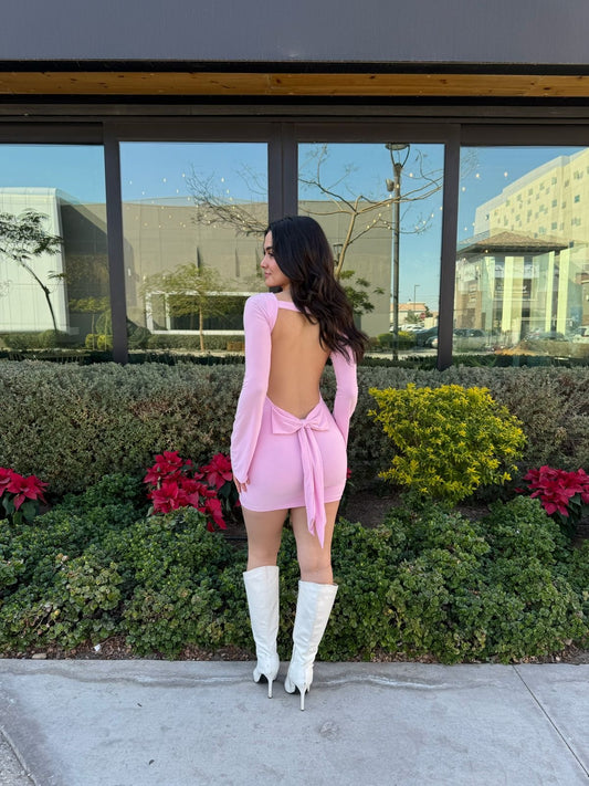 Vestido Moño Espalda descubierta