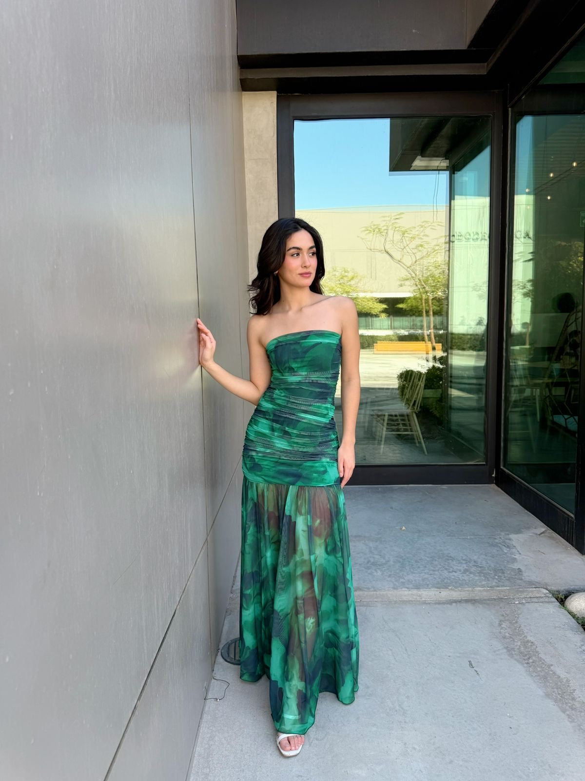 Vestido Strapless Esmeralda