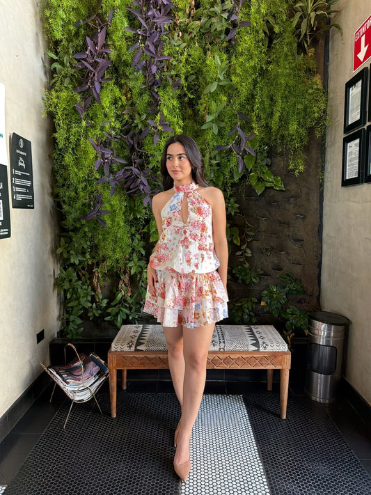 Vestido Olanes & Mascada