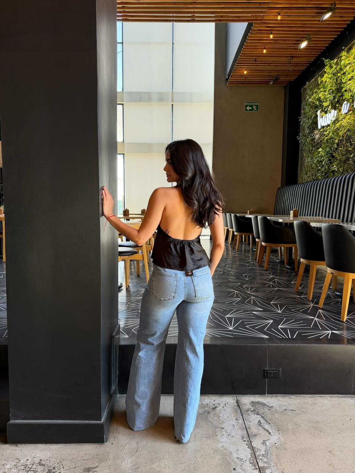 Top Halter Satinado