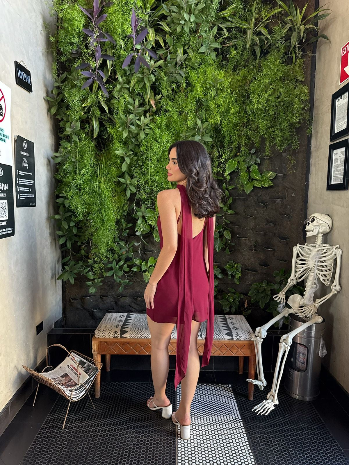 Vestido Halter / Mascada