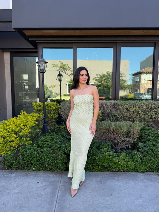 Conjunto Midi Strapless - Verde