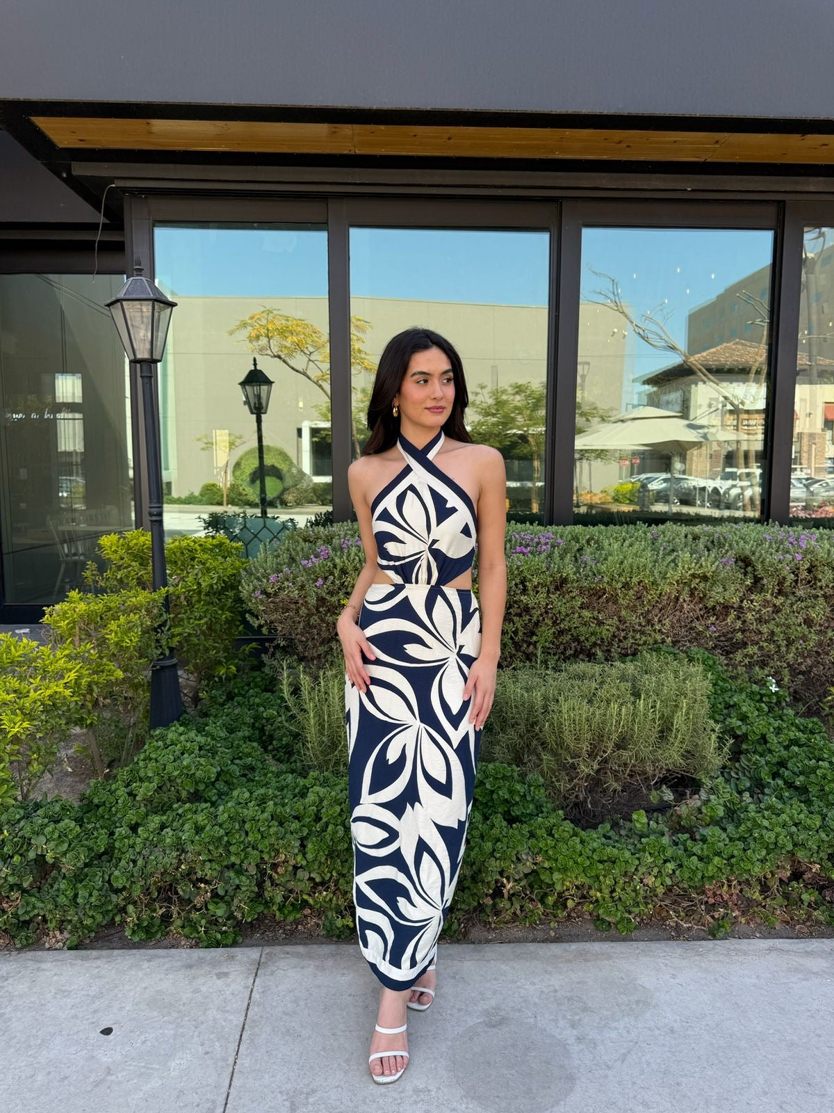 Vestido Navy Flores