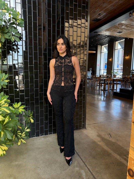 Conjunto Encaje - Negro