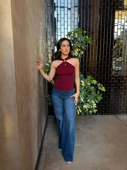 Top Cruzado con Argolla