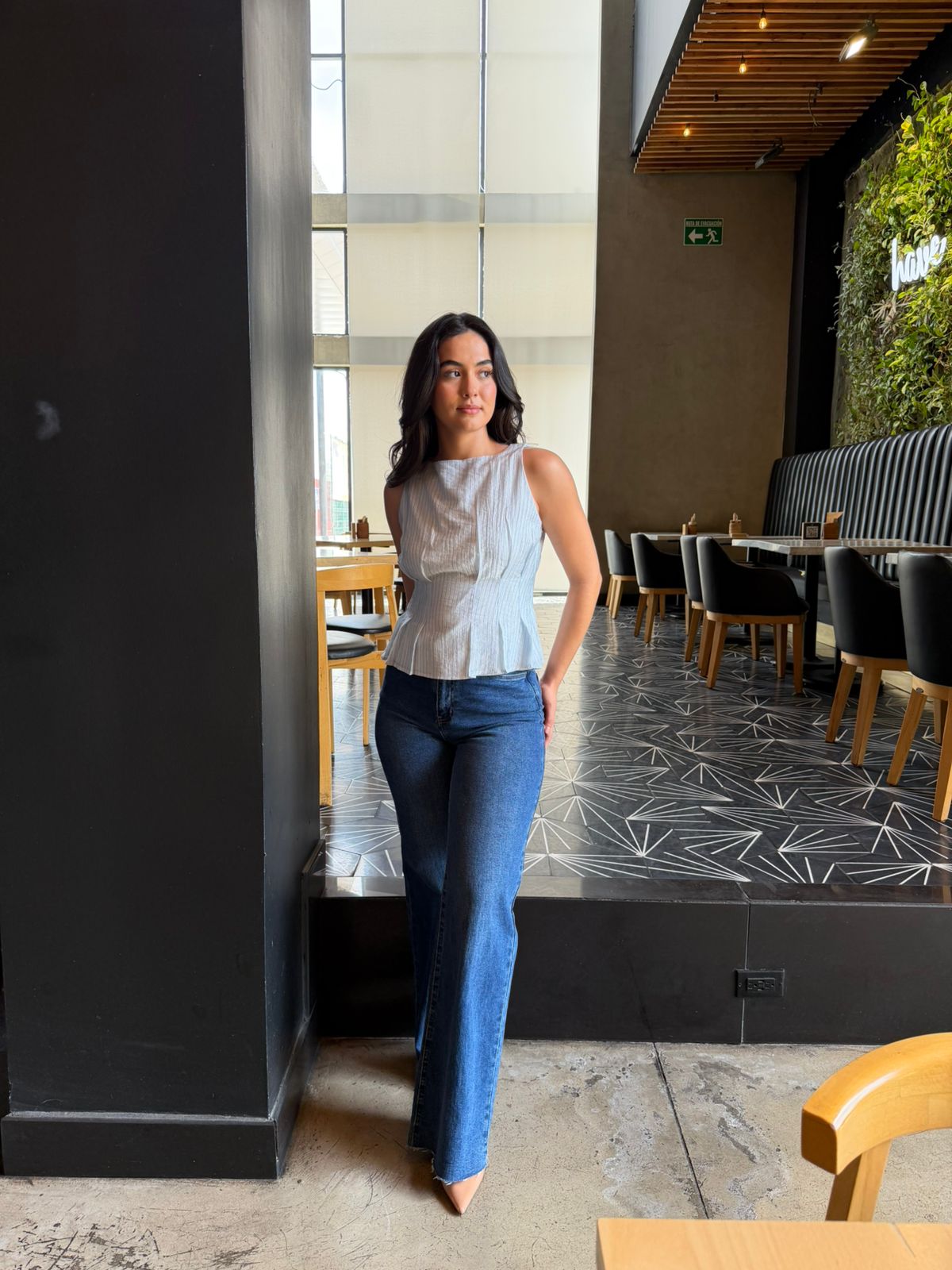 Blusa Rayas Azules