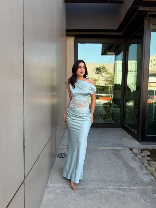 Conjunto Satinado con Encaje