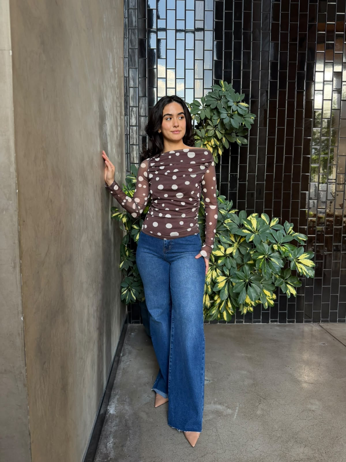 Blusa Mesh Dots