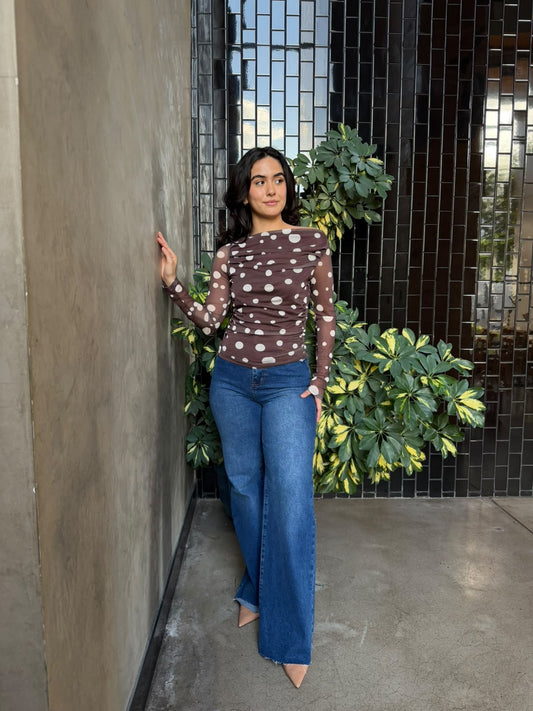 Blusa Mesh Dots