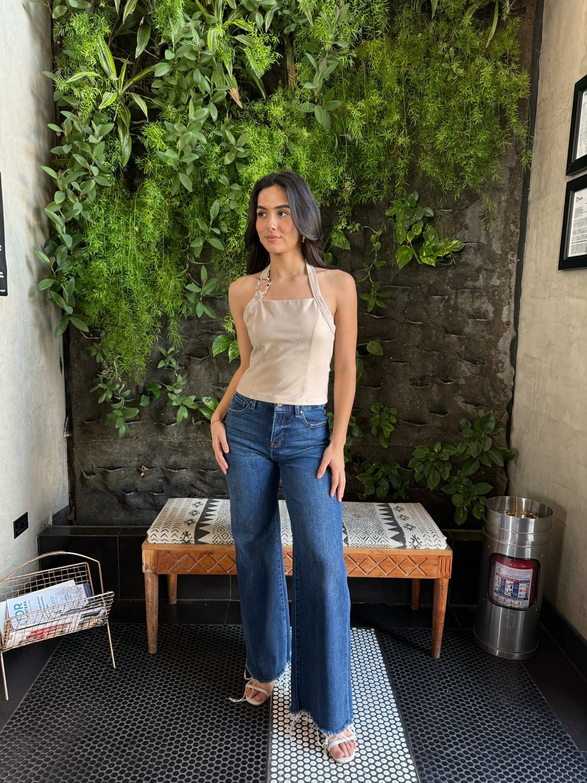 Blusa Halter Argolla