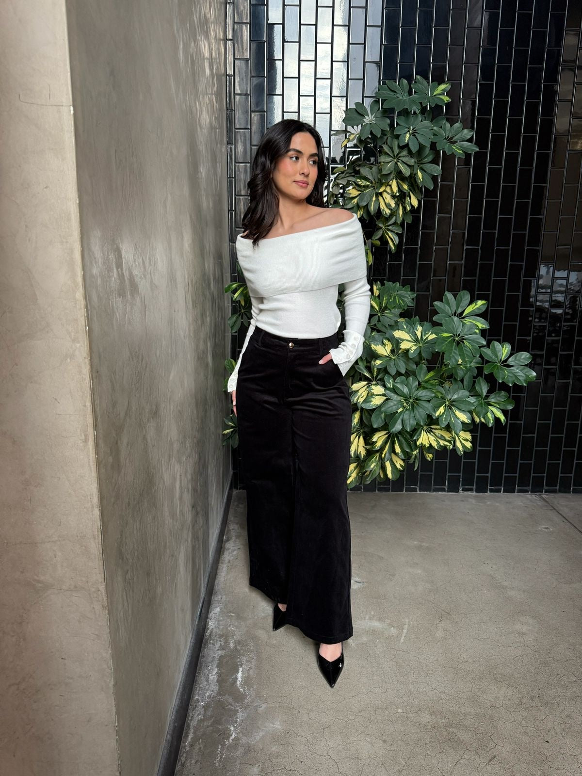 Pantalón de Pana Negro