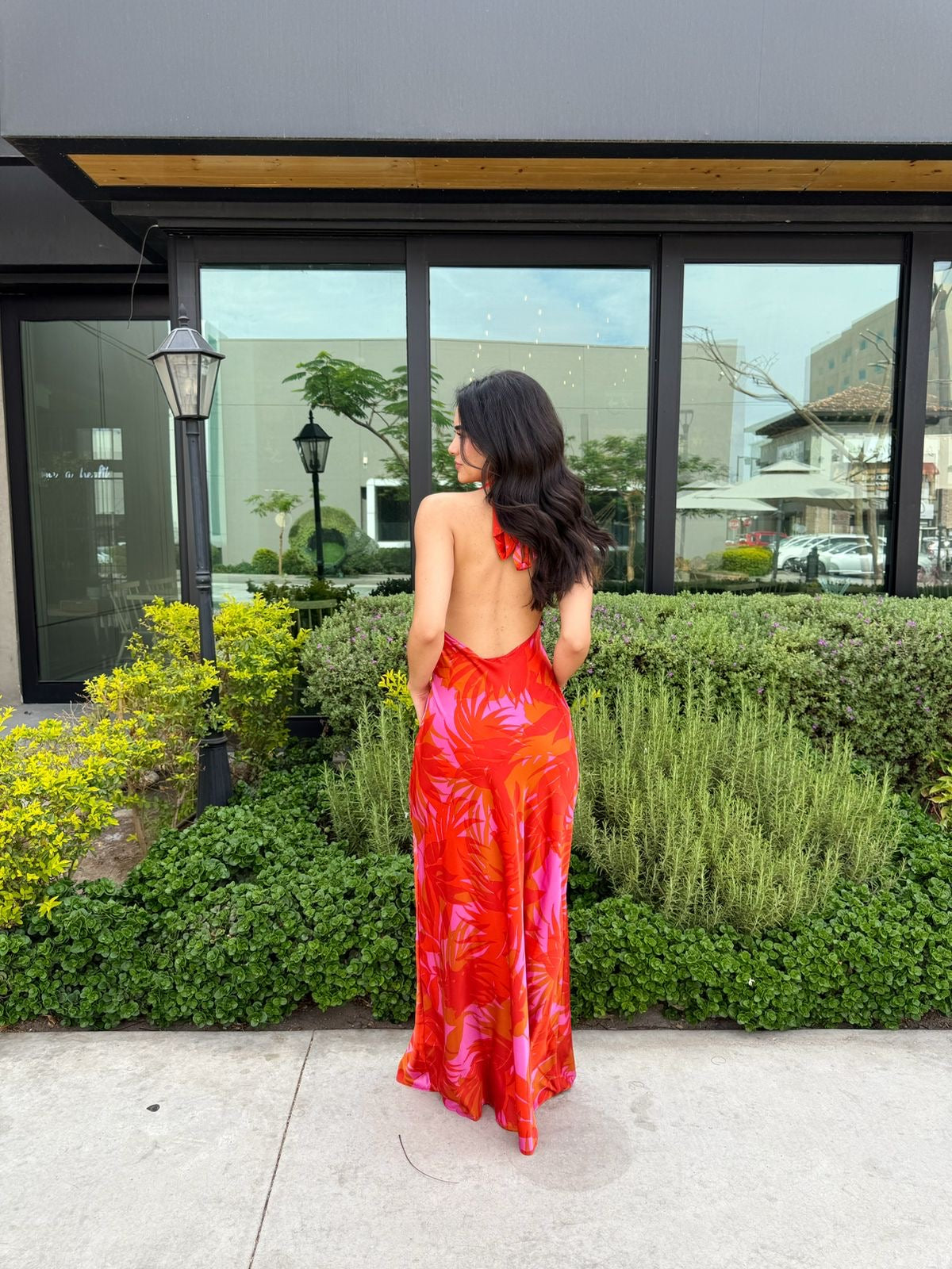 Vestido Halter Estampado