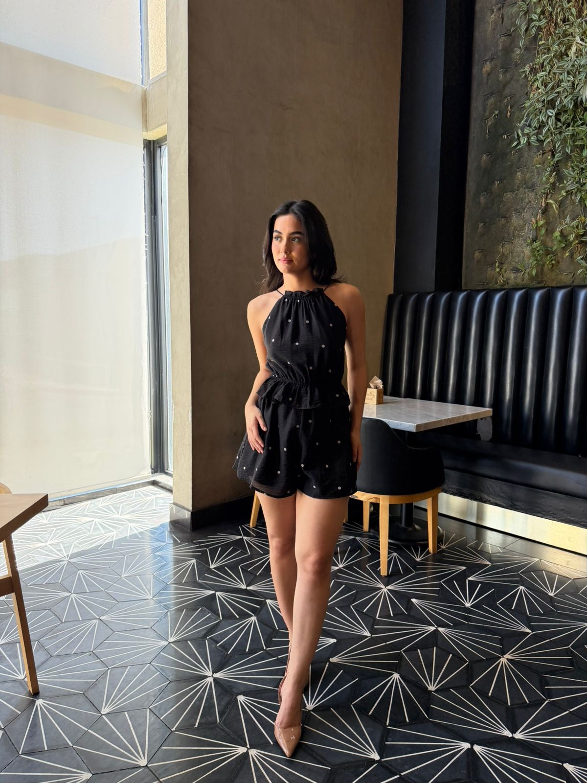 Monoshort Halter Dots