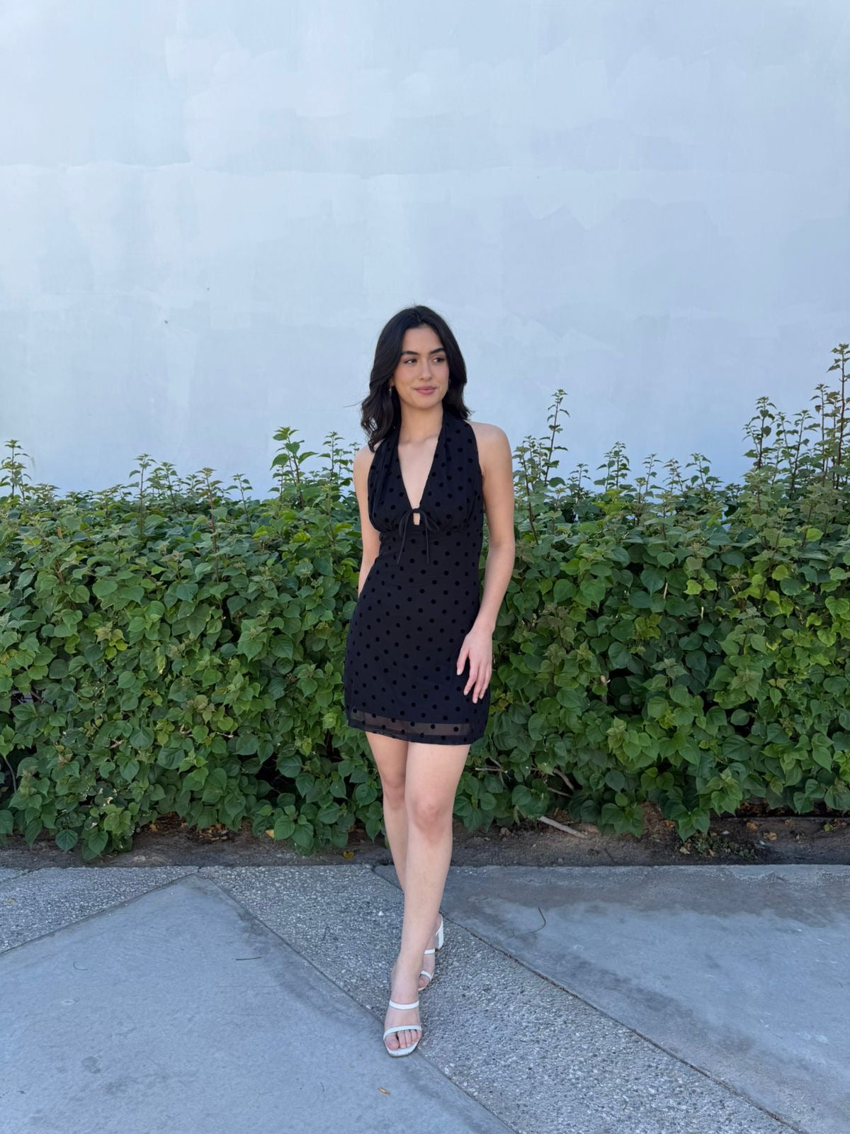 Vestido Dots moño negro