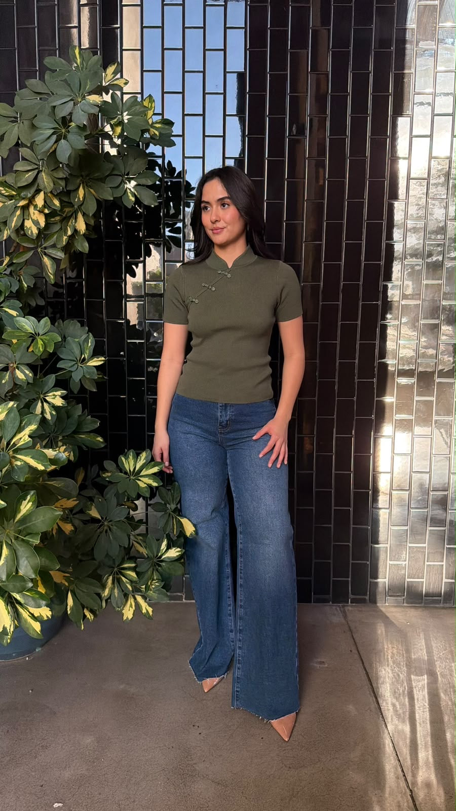 Blusa estilo Japonesa - Verde