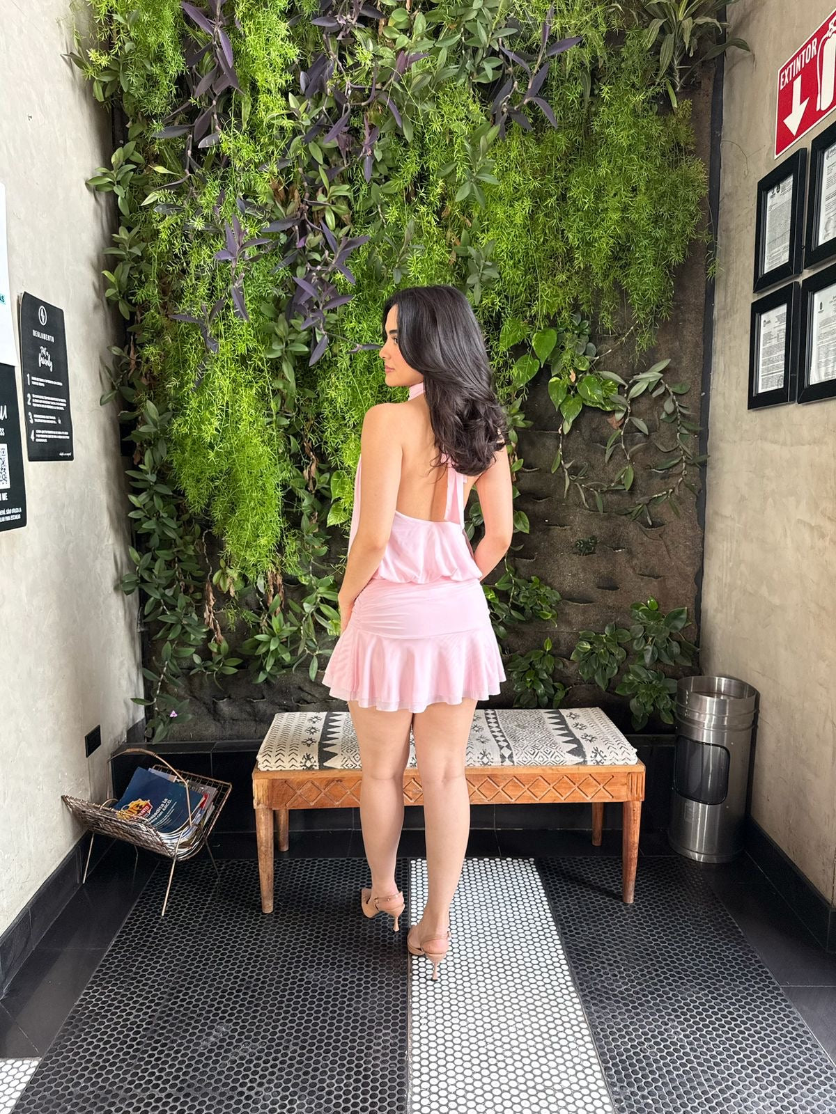 Vestido Halter Bombacho