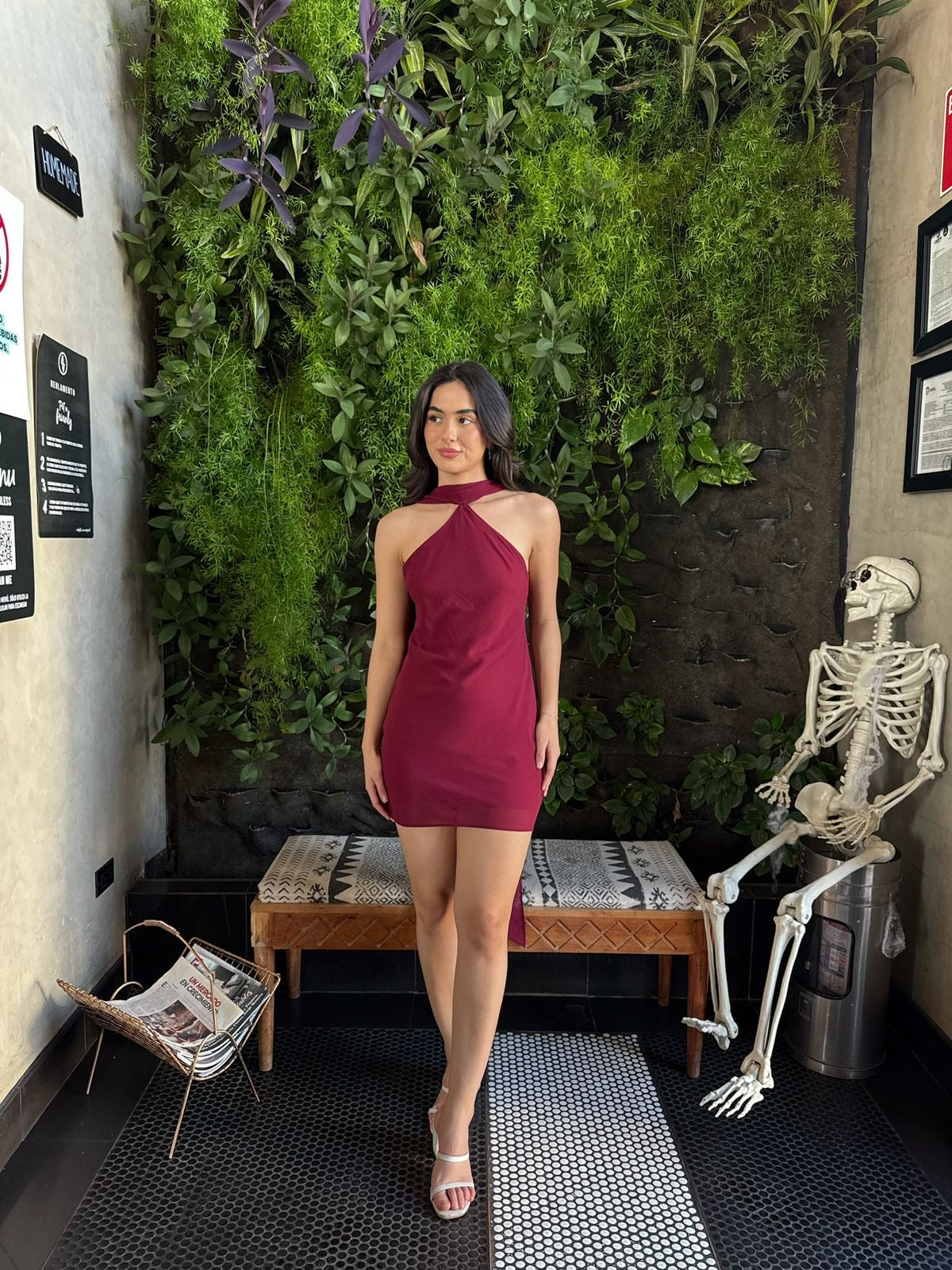 Vestido Halter / Mascada