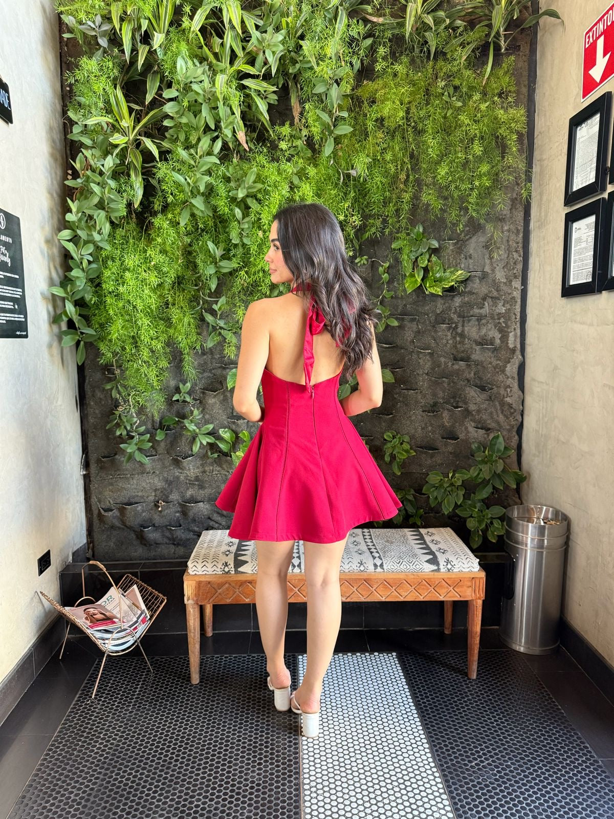 Vestido Halter corte A