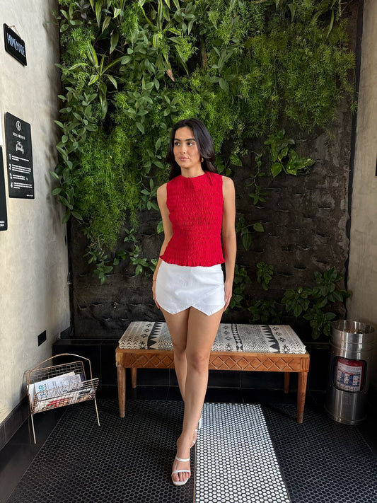 Shortsfalda Blanco