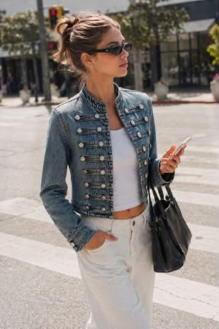 Chaqueta Denim de Botones