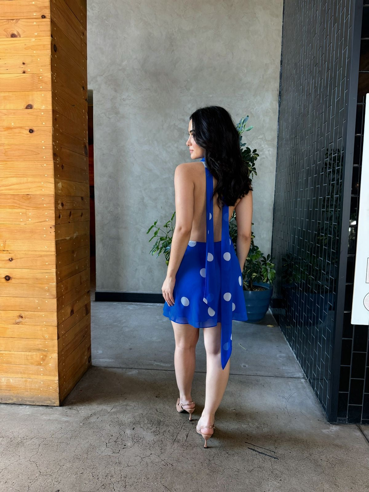 Vestido Dots Azul Rey