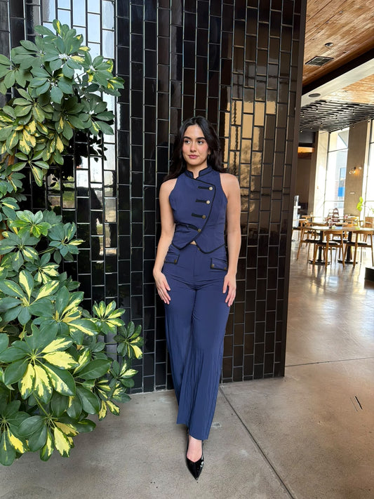 Conjunto Botones con Contorno - Navy