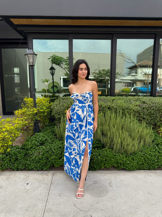 Vestido Flores Contorno
