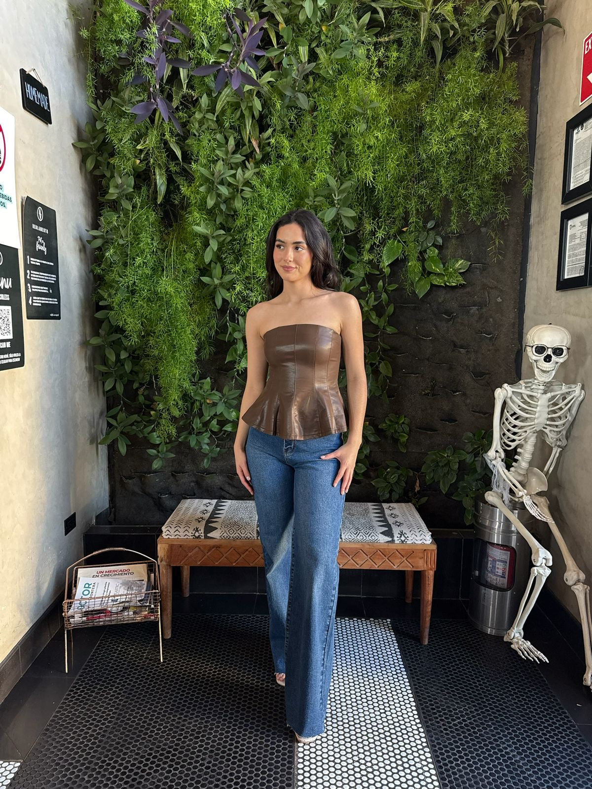 Top Strapless Vinipiel