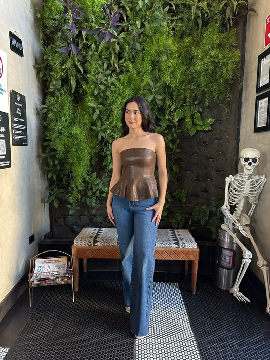 Top Strapless Vinipiel