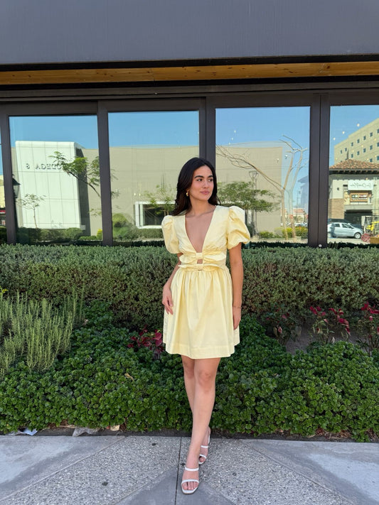 Vestido Moños Amarillo