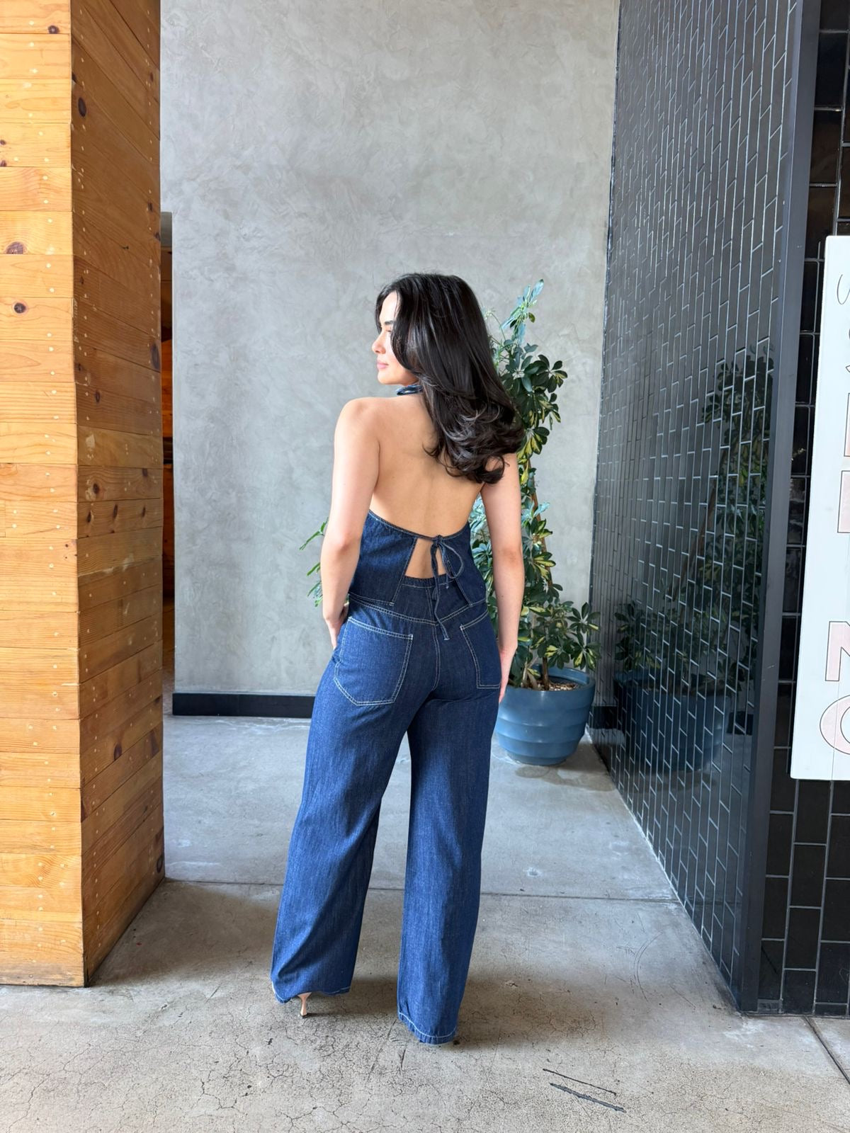 Conjunto Denim Halter