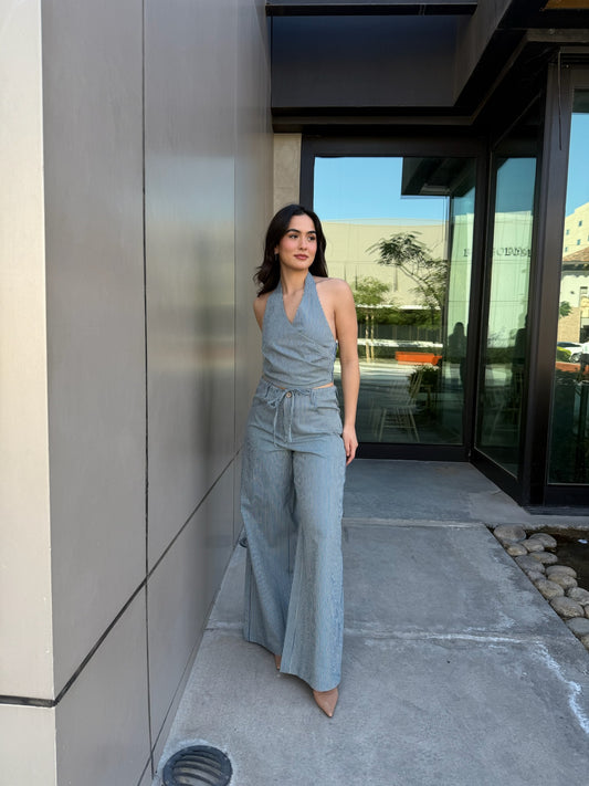 Conjunto Halter Rayas