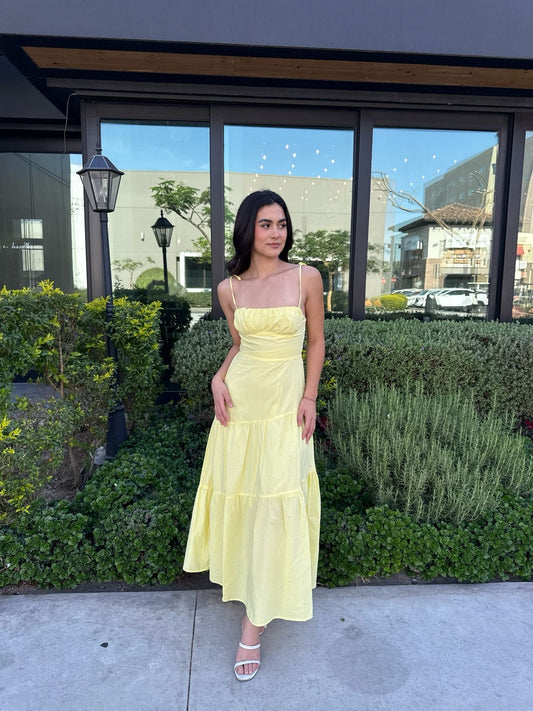 Vestido Espalda Fruncida