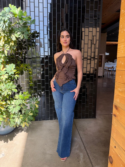 Blusa Olanes Café