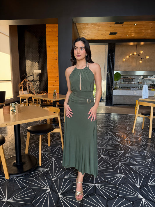 Conjunto Falda Midi- Detalle Argolla