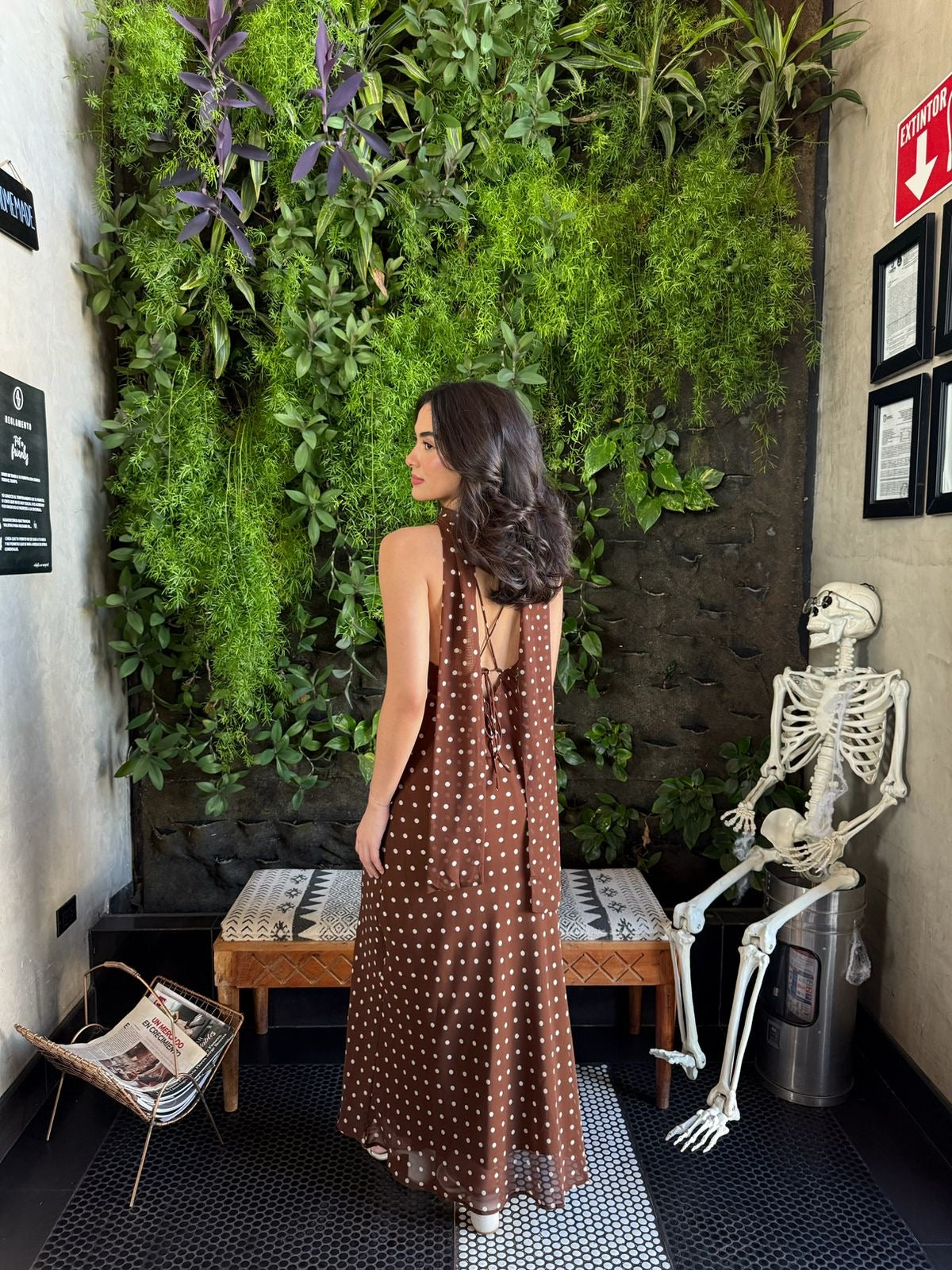 Vestido Midi Dots Mascada