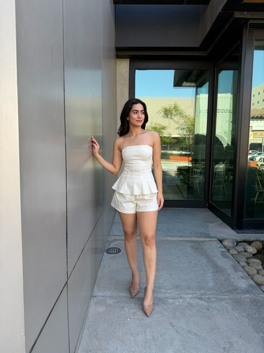 Conjunto Strapless Patoles