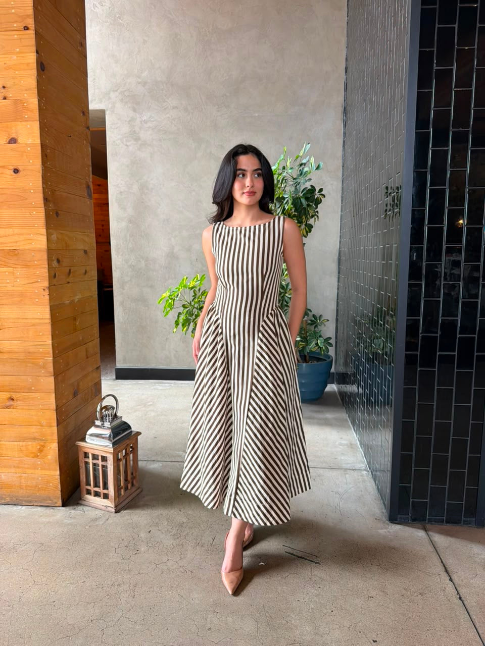 Vestido Largo Rayas