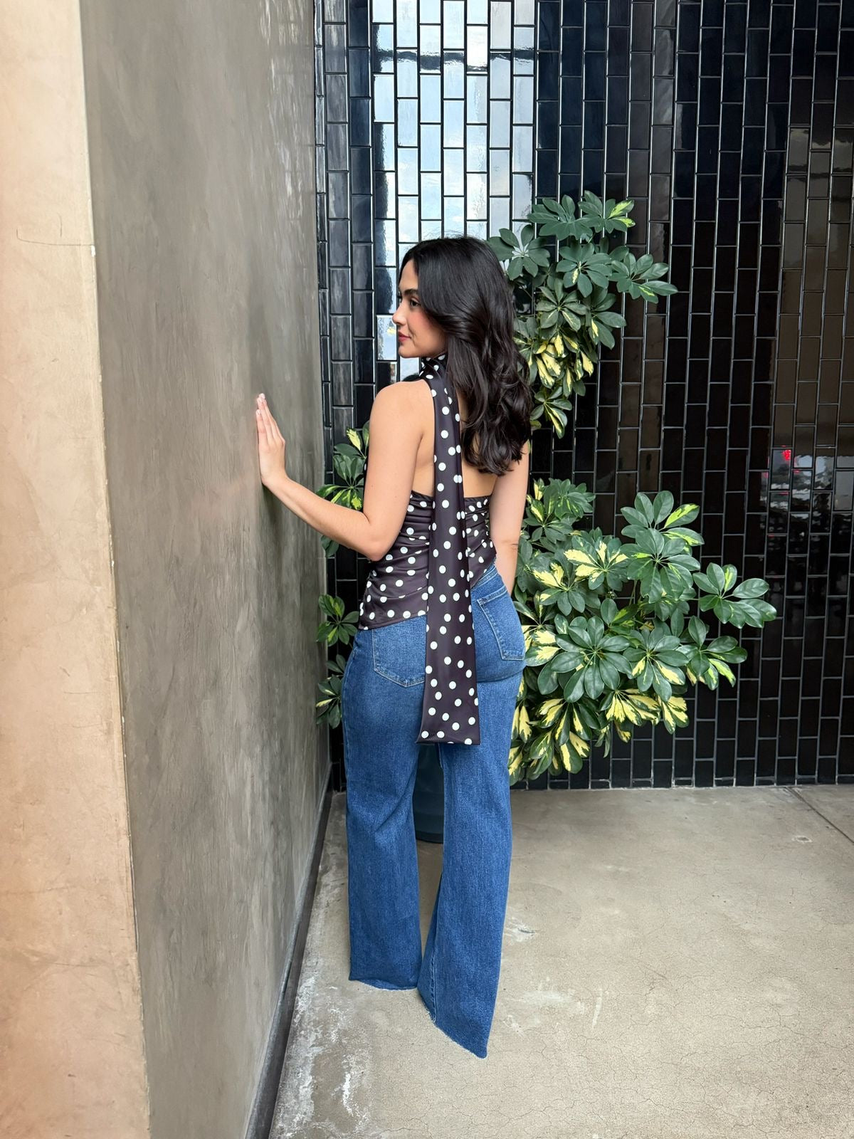 Blusa Dots con Mascada