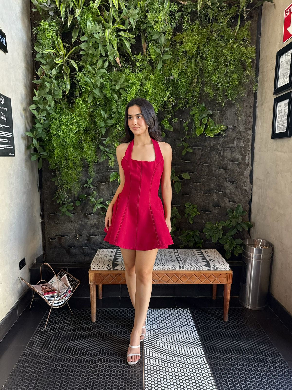 Vestido Halter corte A