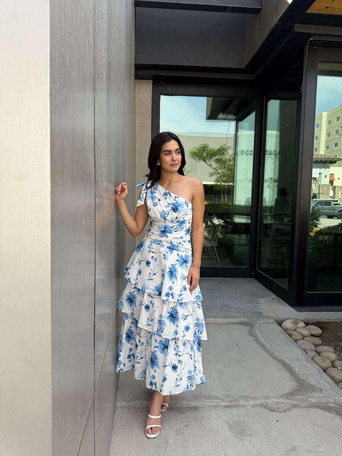 Vestido Flores Olanes midi