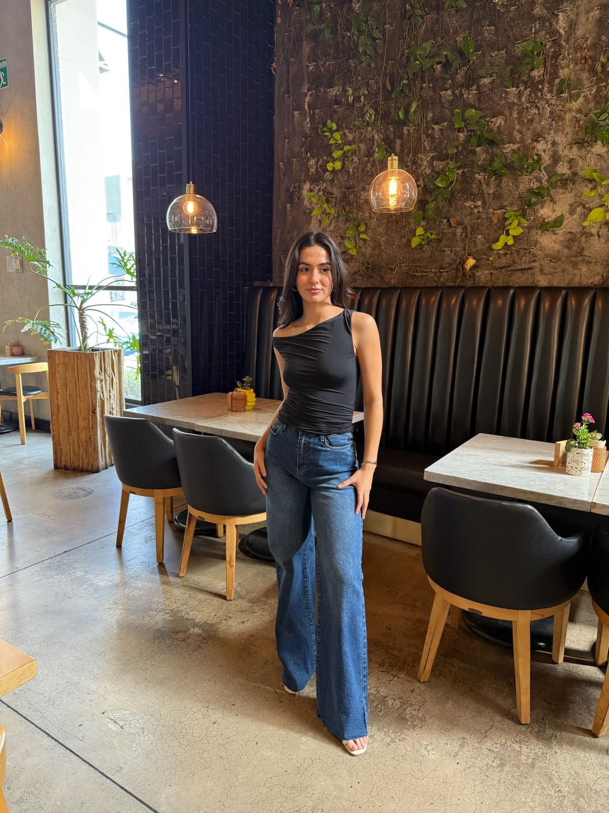 Blusa Asimétrica Corrugada