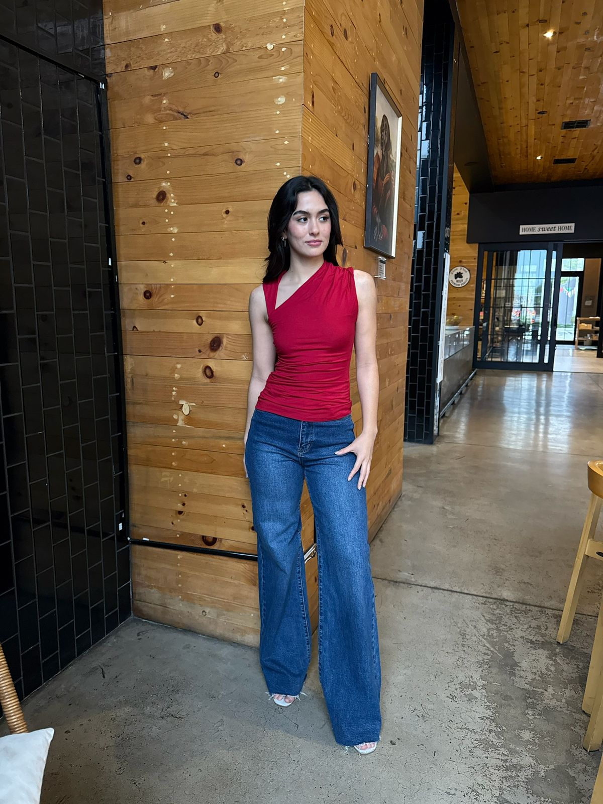 Blusa con tirante Asimétrico