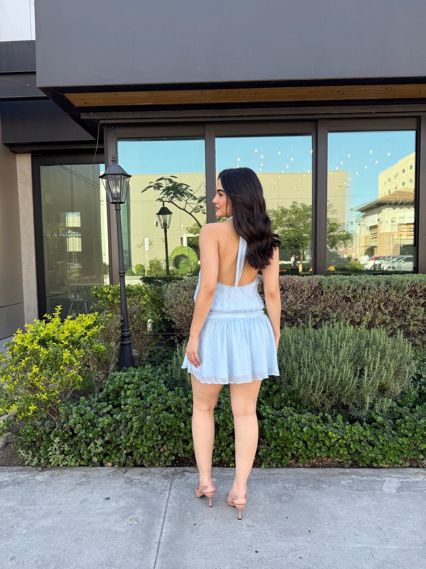 Vestido Halter Bombacho