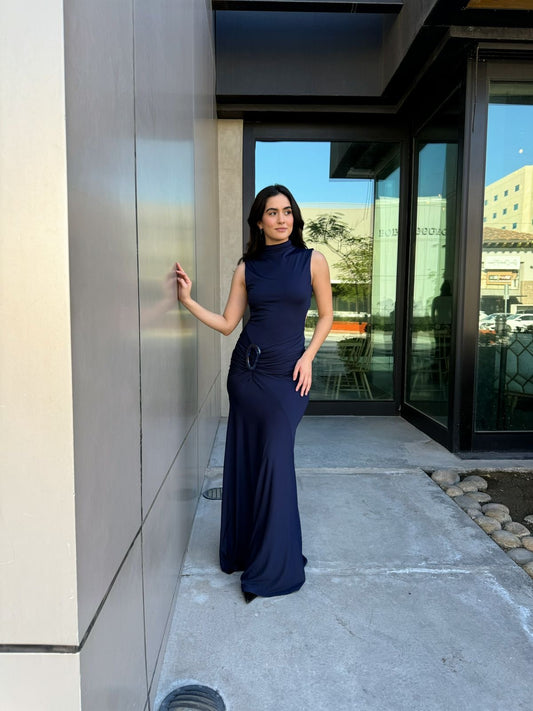 Vestido Argolla con Escote Espalda