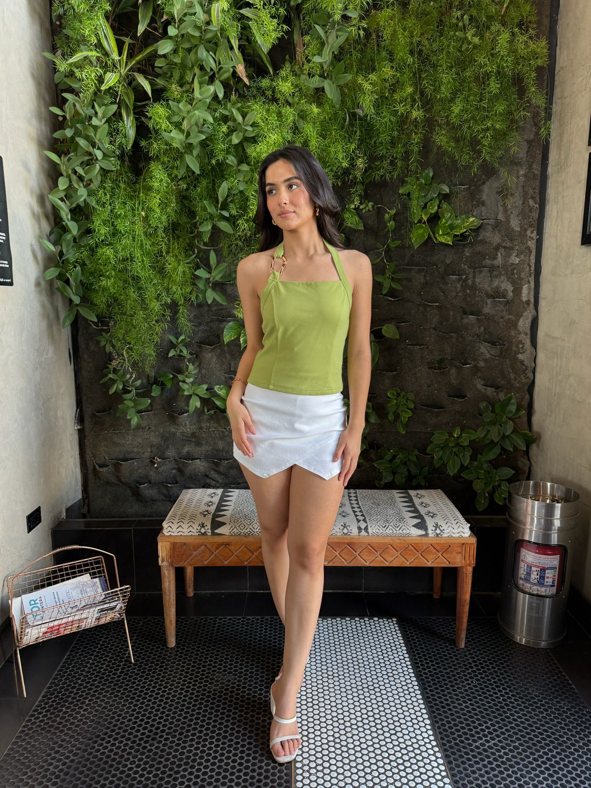 Blusa Halter Argolla