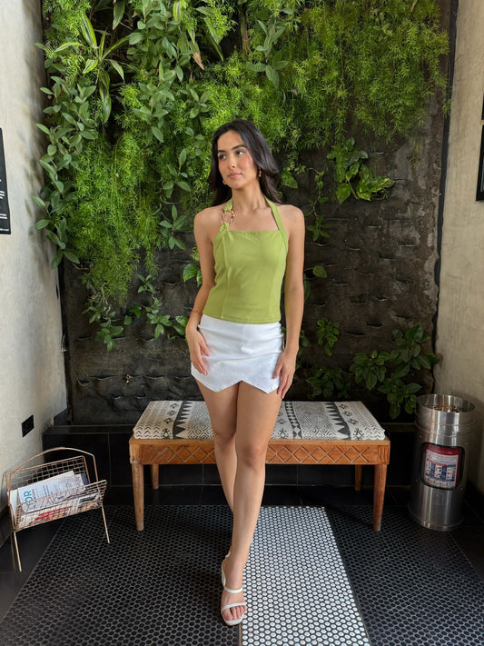 Blusa Halter Argolla