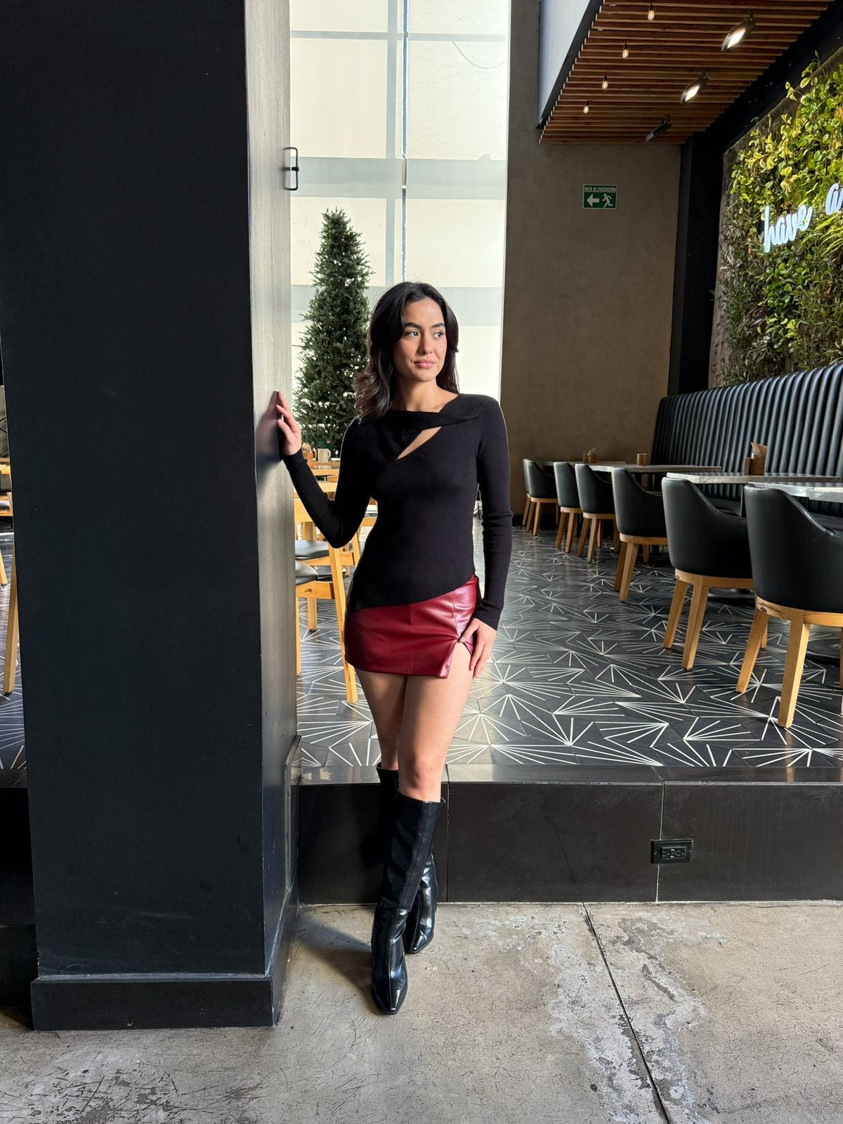 Blusa Escote Doblado