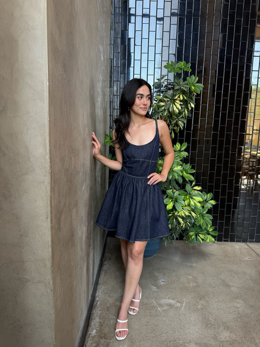 Vestido Denim Cruzado
